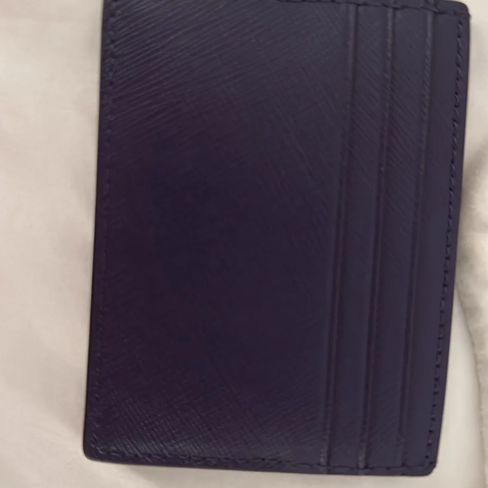 Kate Spade Blue Key Card Holder Sleek Design - Picture 2 of 2